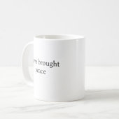 Mug j'ai apporté la paix (Devant gauche)