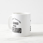 Mug J'ai appris du Shuffleboard. (Devant gauche)