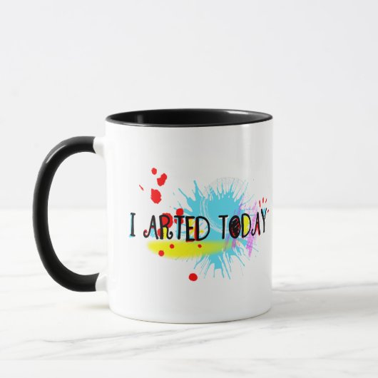 Mug J'Ai Arrivé Aujourd'Hui Drôle Pun (Gauche)