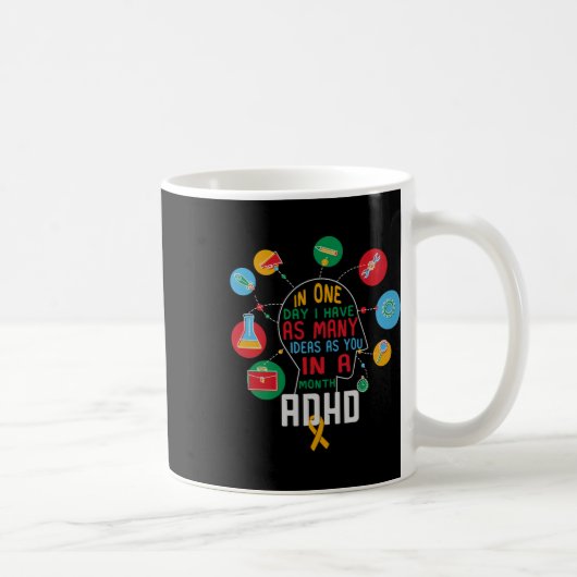 Mug J'Ai Beaucoup D'Idées Et De Conscience Confort Cou (Droite)