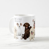 Mug J'ai besoin de café et de chiens (Devant gauche)