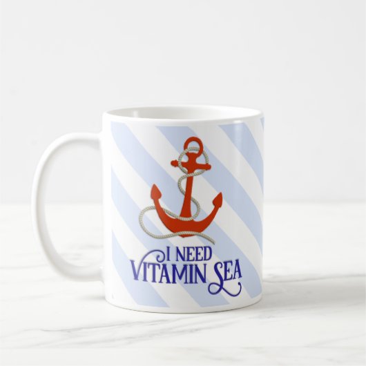 Mug "J'ai besoin de la mer de vitamine" (Gauche)