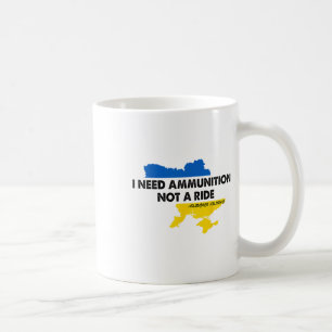 Mug J'ai besoin de munitions pas d'un trajet Drapeau d
