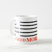 Mug J'AI BESOIN DE PLUS DE Café (Devant gauche)