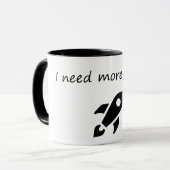 Mug J'Ai Besoin De Plus D'Espace - Astronaut Drôle (Devant gauche)