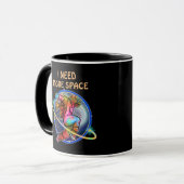 MUG J'AI BESOIN DE PLUS D'ESPACE ASTRONAUT PERSONNALIS (Devant gauche)