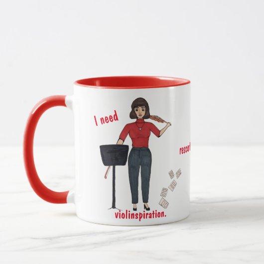 Mug J'Ai Besoin De Violinspiration. T-shirts (Gauche)