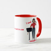 Mug J'Ai Besoin De Violinspiration. T-shirts (Devant droit)