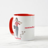 Mug J'Ai Besoin De Violinspiration. T-shirts (Devant gauche)