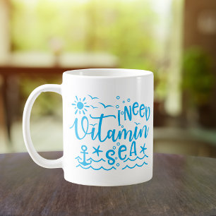 Mug J'ai besoin de vitamine mer