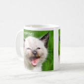 Mug J'AI BESOIN du chaton effrayant siamois drôle de (Devant gauche)