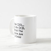 Mug J'Ai CDO - Comme OCD Sauf...- Mug-A-Tude (Devant gauche)