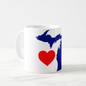 Mug J'ai coeur le Great Lake State (Devant gauche)