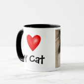 Mug J'ai coeur mon chat (Devant gauche)