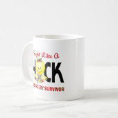 Mug J'ai combattu comme un survivant de chirurgie (Devant gauche)