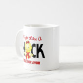 Mug J'ai combattu comme un survivant de course de (Devant gauche)