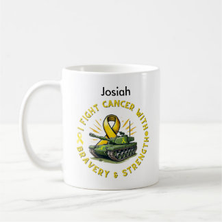 MUG "J'AI COMBATTU LE CANCER AVEC LA BRAVERE ET LA PUI