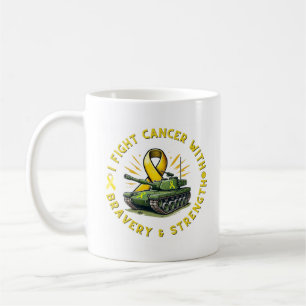 MUG "J'AI COMBATTU LE CANCER AVEC LA BRAVERE ET LA PUI