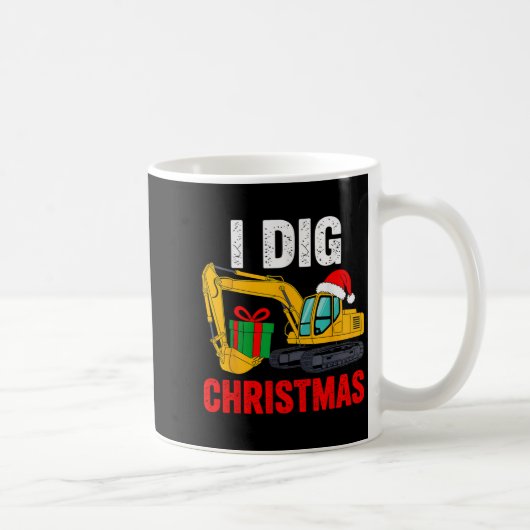 Mug J'ai creusé l'excavateur de Noël Xmas Pjs Toddler (Droite)