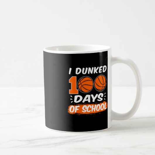 Mug J'ai dansé 100 jours de basket-ball à l'école (Droite)