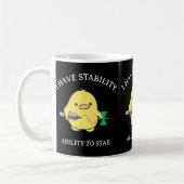 Mug J'ai de la stabilité drôle poulet technicien de ph (Gauche)