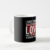 Mug J'ai décidé de rester amoureux - Q Motivationnel (Devant gauche)