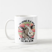 Mug J'ai Deja Moo défini drôle vache florale (Gauche)