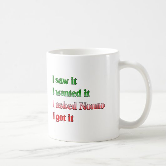 Mug J'ai demandé Nonno (Droite)