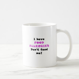 Mug J'ai des allergies alimentaires ne m'alimente pas