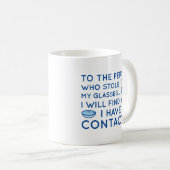 Mug J'ai des contacts (Devant droit)