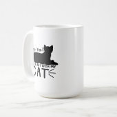 Mug J'ai des plans avec mon chat (Devant gauche)