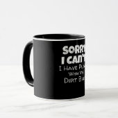 Mug J'Ai Des Plans Avec Mon Dirt Vélo Cadeau (Devant gauche)