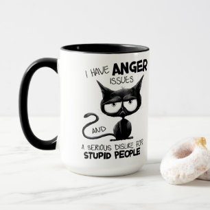 Mug J'ai des problèmes de colère Cadeau drôle pour ama