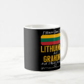 Mug J'Ai Deux Titres Lituanien Et Grand-Mère Lituanie (Devant droit)