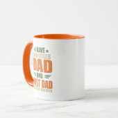 Mug J'ai deux titres meilleur hôte papa idées de fête  (Devant gauche)