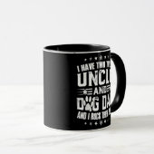 Mug J'Ai Deux Titres Oncle Et Chien Papa  (Devant droit)