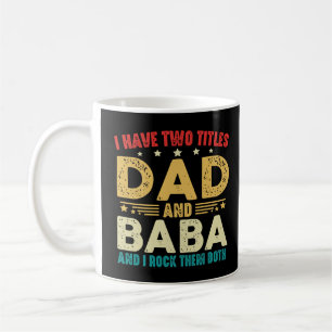 Mug J'Ai Deux Titres Papa Et Baba Fête des pères