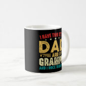 Mug J'Ai Deux Titres Papa Et Grampie Fête des pères (Devant droit)