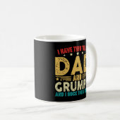 Mug J'Ai Deux Titres Papa Et Grumpy Fête des pères (Devant droit)