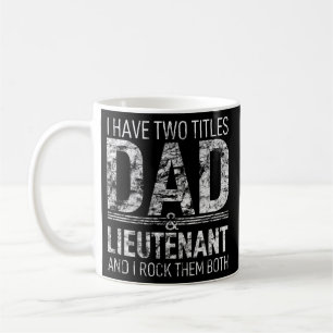 Mug J'Ai Deux Titres Papa Et Lieutenant Papa Pops