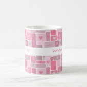 Mug J'ai dit oui écriture moderne rose engagement (Centre)