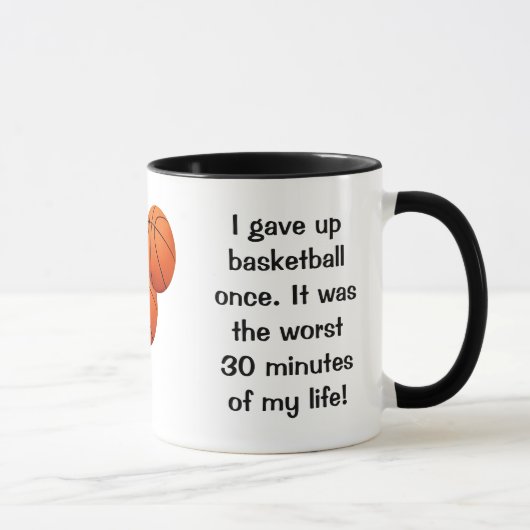 Mug J'Ai Donné Le Basket Une Fois (Droite)