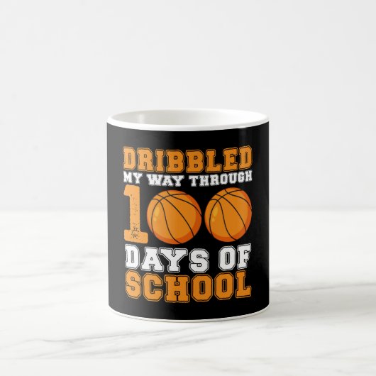 Mug J'ai dribblé mon chemin à travers 100 jours de bas (Centre)