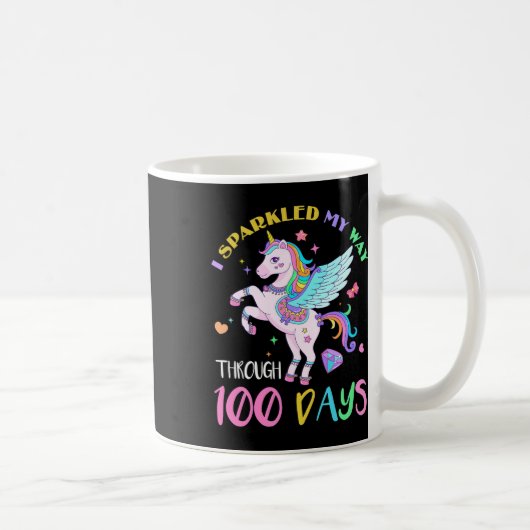 Mug J'Ai Éclaté Mon Chemin À Travers 100 Jours D'École (Droite)