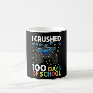 Mug J'ai écrasé 100 jours de camion monstre garçons de
