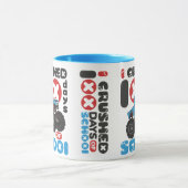 Mug J'ai écrasé 100 jours de camionnette monstre migno (Centre)