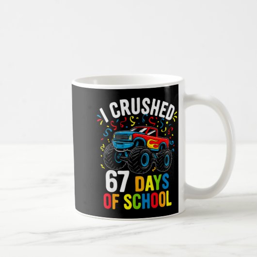 Mug J'ai écrasé 67 jours d'école drôle six sept mème B (Droite)