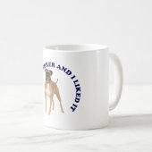 Mug J'ai embrassé un Boxer (Devant droit)