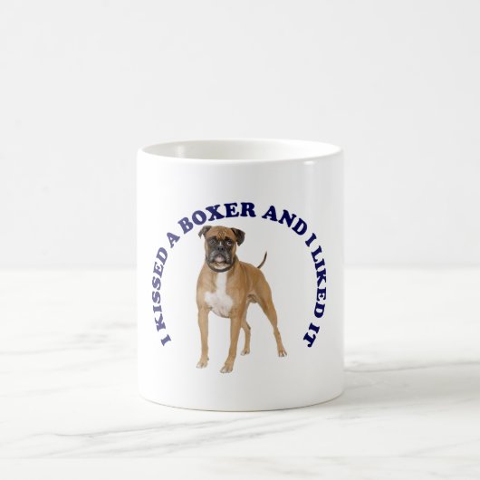 Mug J'ai embrassé un Boxer (Centre)