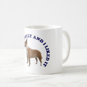 Mug J'ai embrassé un Bull Terrier (Devant droit)